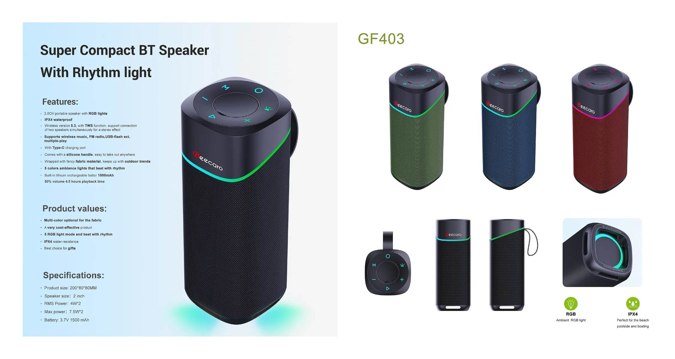 اسپیکر رو میزی بیکاری GF-403